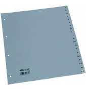 Register A-Z A4+ 0,125mm graue Taben 20-teilig