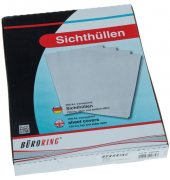 Sichth&uuml;llen BRG620100, A4, violett, transluzent genarbt, oben & rechts offen, 0,12mm