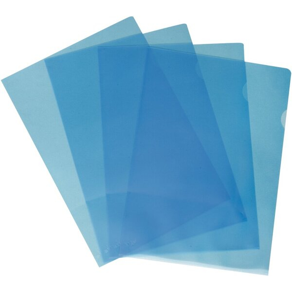4016058028978 - Sichthüllen BRG620082 Standard A4 blau transparent genarbt oben & rechts offen 012mm 4016058028978 Büroring