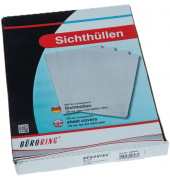 Sichthüllen BRG620081, A4, rot, transluzent genarbt, oben & rechts offen, 