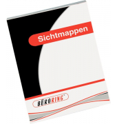 Sichthüllen BRG620070, A4, klar glatt, oben & rechts offen, 