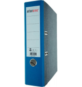 Ordner 201031BL, A4 80mm breit Karton schwarz/blau