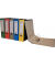 Ordner 201031BL, A4 80mm breit Karton Wolkenmarmor blau