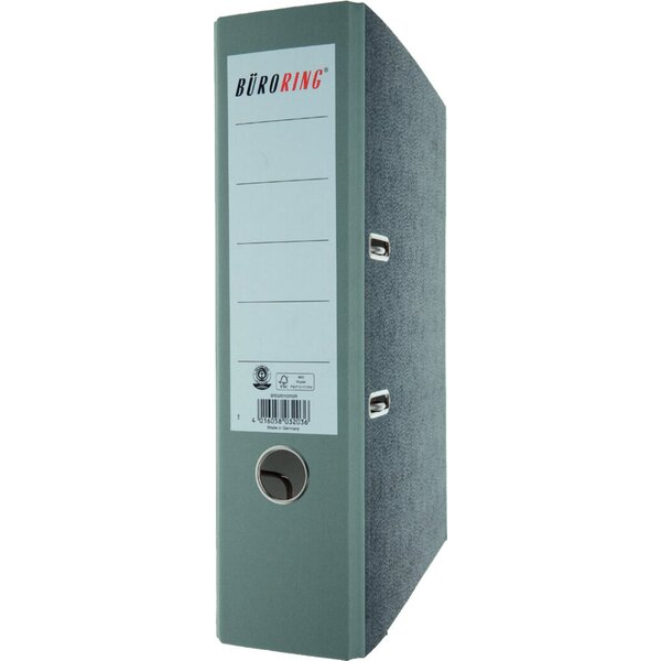 4016058032036 - Ordner 201031GR A4 80mm breit Karton Wolkenmarmor grau 4016058032036 Büroring