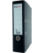 Ordner 201031SW, A4 80mm breit Karton Wolkenmarmor schwarz