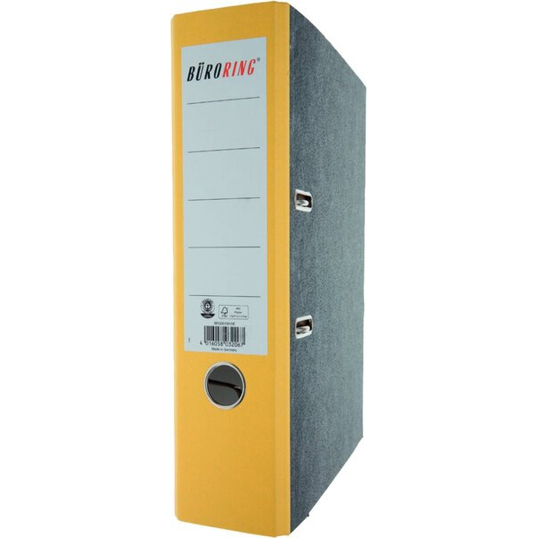 4016058032067 - Ordner 201031GE A4 80mm breit Karton Wolkenmarmor gelb 4016058032067 Büroring