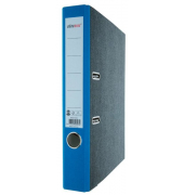 Ordner 201030BL, A4 50mm schmal Karton Wolkenmarmor blau