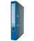 Ordner 201030BL, A4 50mm schmal Karton Wolkenmarmor blau