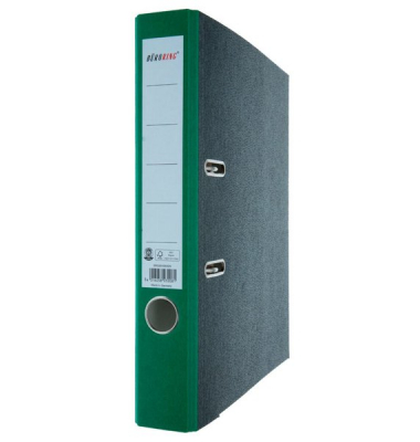 Ordner 201030GN, A4 50mm schmal Karton Wolkenmarmor grün