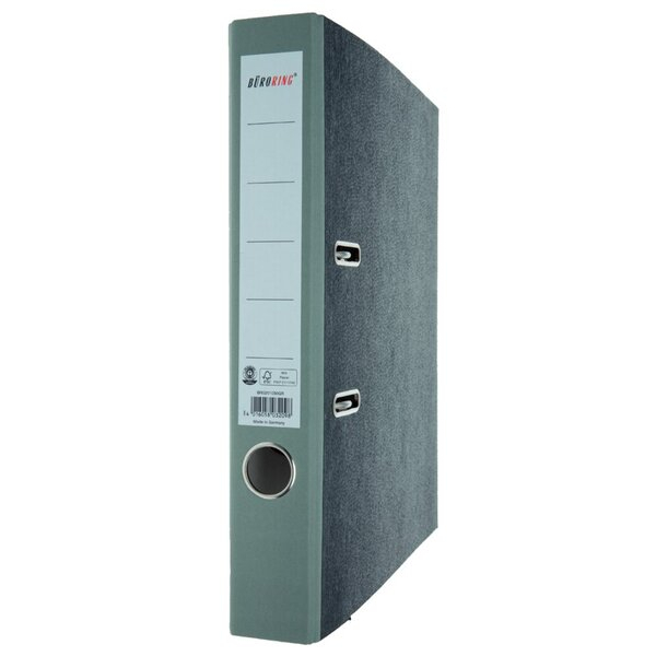 4016058032098 - Ordner 201030GR A4 50mm schmal Karton Wolkenmarmor grau 4016058032098 Büroring