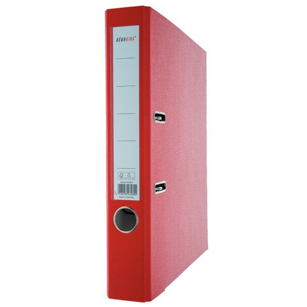 4016058032890 - Ordner 201032RT A4 50mm schmal PP vollfarbig rot 4016058032890 Büroring