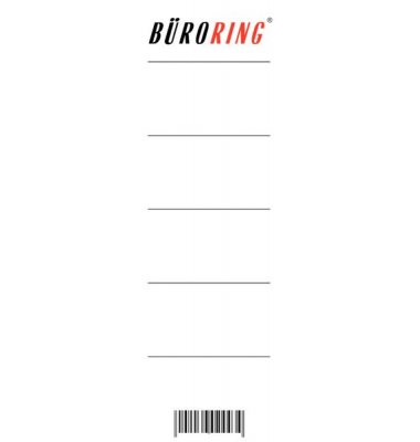 R&uuml;ckenschilder 201133, wei&szlig;, breit/kurz, 53x188mm, einsteckbar