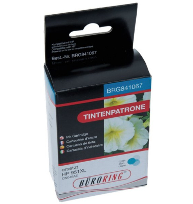 Tintenpatrone 951XL cyan für HP Office Jet Pro 8600 e, 8600Plus e-