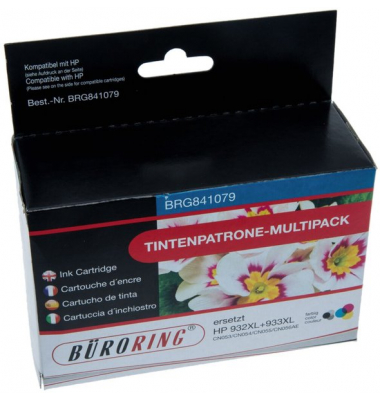Multipack 4 Farben für HP Officejet 6100 eDrucker,