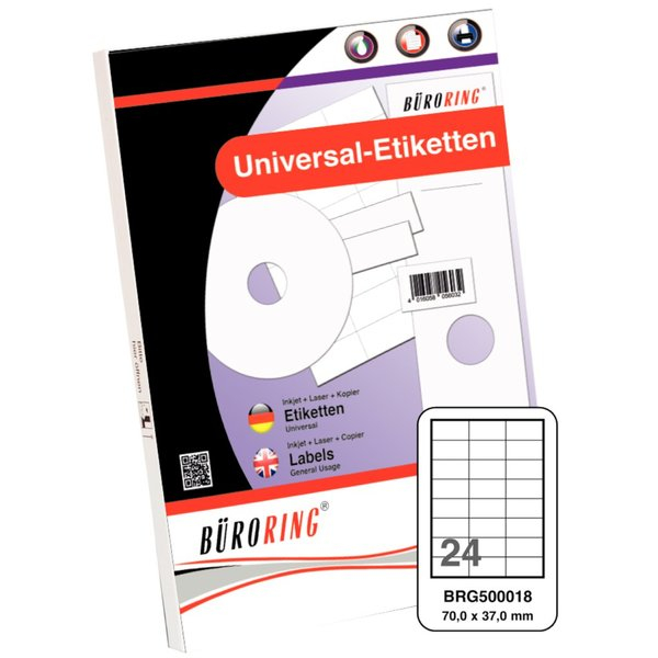 4016058035334 - Etiketten 70 x 37 mm weiß 2400 Stück 4016058035334 5 4016058035334 - Etiketten 70 x 37 mm weiß 2400 Stück 4016058035334 5