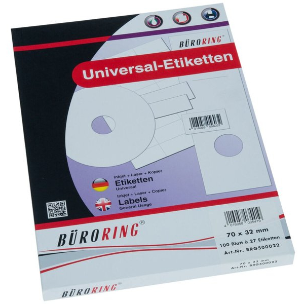 4016058035419 - Etiketten 70 x 32 mm weiß 2700 Stück 4016058035419 5 4016058035419 - Etiketten 70 x 32 mm weiß 2700 Stück 4016058035419 5