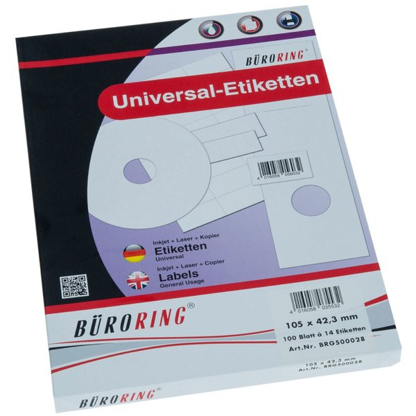 4016058035532 - Etiketten 105 x 423 mm weiß 1400 Stück 4016058035532 Bürorin 4016058035532 - Etiketten 105 x 423 mm weiß 1400 Stück 4016058035532 Bürorin