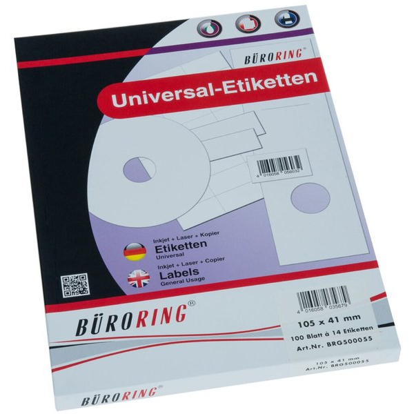 4016058035679 - Etiketten 105 x 41 mm weiß 1400 Stück 4016058035679 4016058035679 - Etiketten 105 x 41 mm weiß 1400 Stück 4016058035679