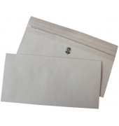 Briefumschlag 307127, Din Lang, ohne Fenster, selbstklebend, 75g, grau