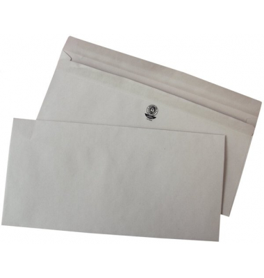 Briefumschlag 307127, Din Lang, ohne Fenster, selbstklebend, 75g, grau