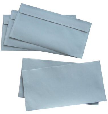 Briefumschlag 307133, Din Lang, ohne Fenster, haftklebend, 80g, weiß
