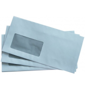 Briefumschläge 307136 Din Lang mit Fenster haftklebend 80g weiß 
