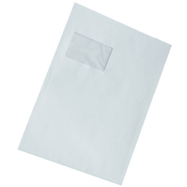 4016058036324 - Versandtaschen C4 mit Fenster haftklebend 90g weiß 4016058036324 250 Stück