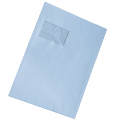 Versandtaschen C4 mit Fenster selbstklebend 120g weiß
