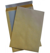 Versandtaschen C4 ohne Fenster mit Papprückwand haftklebend 110g braun