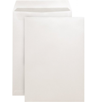 Versandtaschen B4 ohne Fenster haftklebend 120g weiß