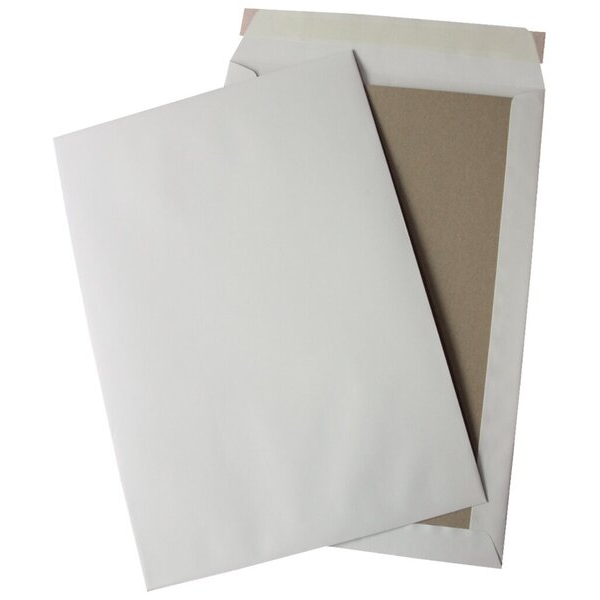 4016058036539 - Versandtaschen B4 ohne Fenster mit Papprückwand haftklebend 120g weiß 4016058036539 125 Stück