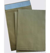 Faltentaschen B4 ohne Fenster 40mm Falte haftklebend 140g braun