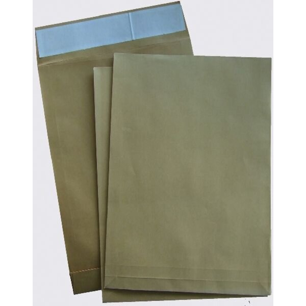 4016058036546 - Faltentaschen B4 ohne Fenster 40mm Falte haftklebend 140g braun 4016058036546 100 Stück