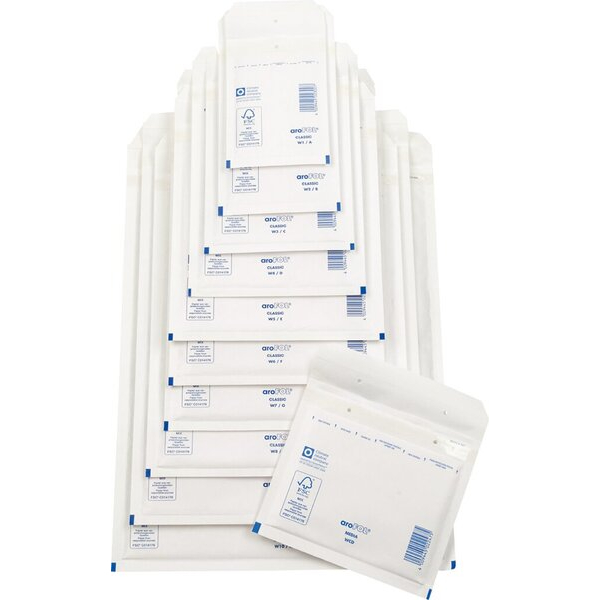 4016058036744 - Luftpolstertaschen AIRMAX 13 C 307642 innen 150x215mm Haftklebung mit Abdeckstreifen Adhäsionsverschluss und Lochung für Kla 100 Stück