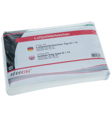 Luftpolstertasche 14/D weiß innen: 180x265mm