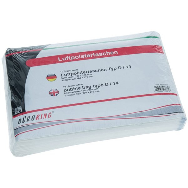 4016058038816 - Luftpolstertasche 14 D weiß innen 180x265mm 4016058038816 307612 10 Stück