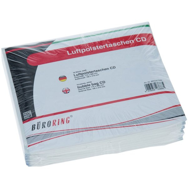 4016058038885 - Luftpolstertasche CD weiß innen 175x200mm 4016058038885 307630 10 Stück 4016058038885 - Luftpolstertasche CD weiß innen 175x200mm 4016058038885 307630 10 Stück