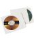 Büroring CD Hülle, Selbstklebend, weiß, 124 x 124mm mit Fenster, 90g
