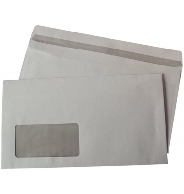 Briefumschlag 307823, Kompakt, mit Fenster, selbstklebend, 75g, weiß