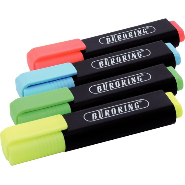 4027521526549 - Textmarker Highlighter E-744249 00 Etui 4-farbig sortiert 2-5mm Keilspitze 4027521526549 WESTCOTT 4 Stück