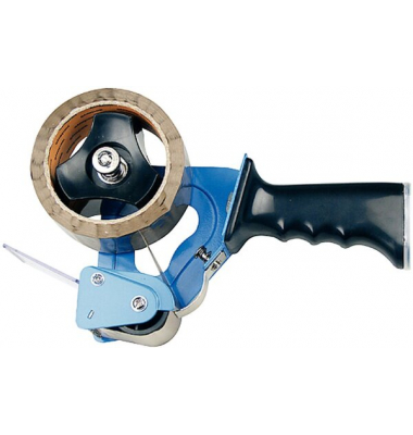 Büroring Metall Packband-Abroller, blau, für Packband Rollen 50mmx66m