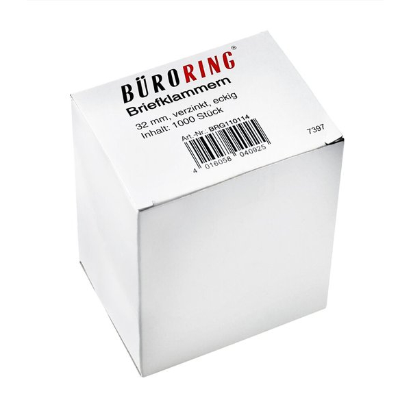 4016058040925 - Büroklammern 32mm 1000 32mm verzinkt spitz-eckig 4016058040925 220BR 1000 Stück