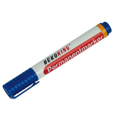 Büroring Permanentmarker, blau, Rundspitze 1,5-3mm