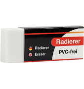 Radiergummi weiß 57x22x10mm