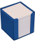 Zettelbox 196612, 9x9x9cm, blau, Kunststoff, inkl.: 700 Notizzettel