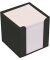 Zettelbox 196614, 9x9x9cm, schwarz, Kunststoff, inkl.: 700 Notizzettel