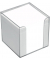 Zettelbox 196619, 9x9x9cm, transparent, Kunststoff, inkl.: 700 Notizzettel
