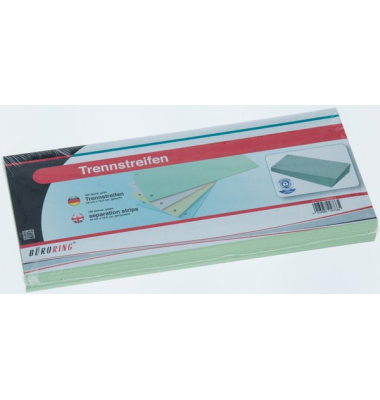 Trennstreifen BRG660572 grün 190g gelocht 24x10,5cm 