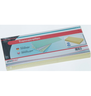 Trennstreifen BRG660573 gelb 190g gelocht 24x10,5cm 