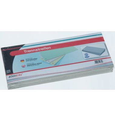 Trennstreifen BRG660575 grau 190g gelocht 24x10,5cm 